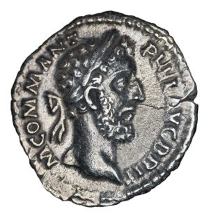 Commodus AR Denarius - FORTVNAE MANENTI
